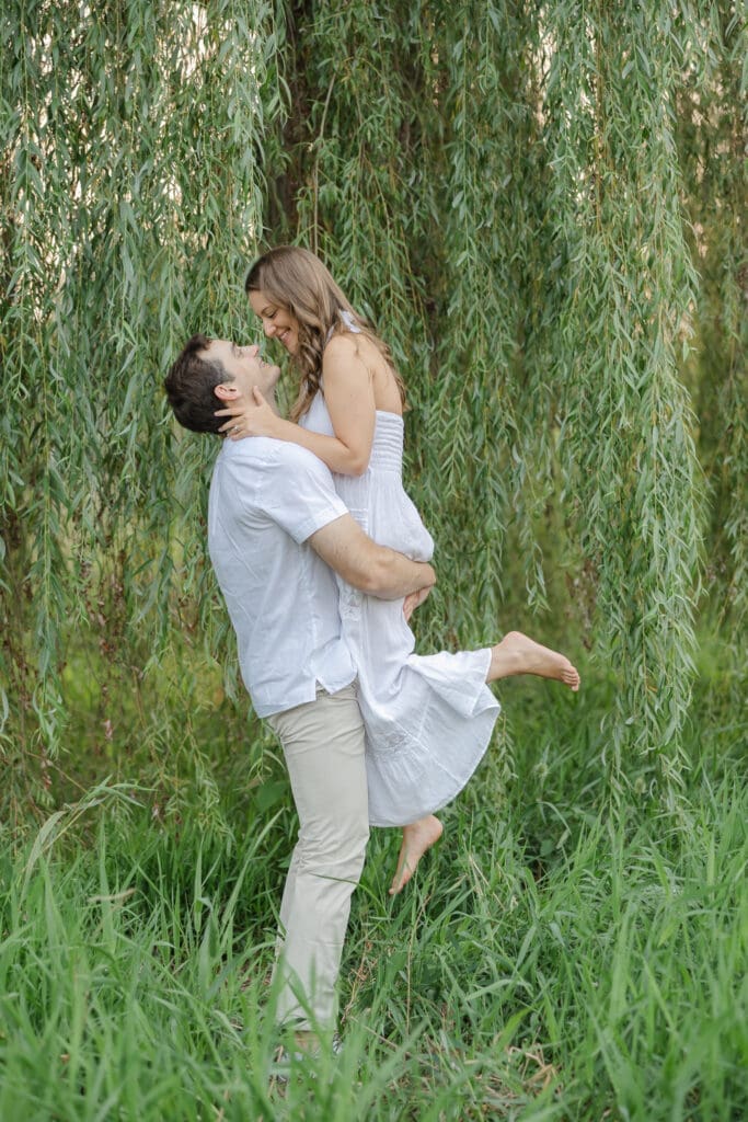 Engagement session at Allentown Rose Garden in Allentown PA